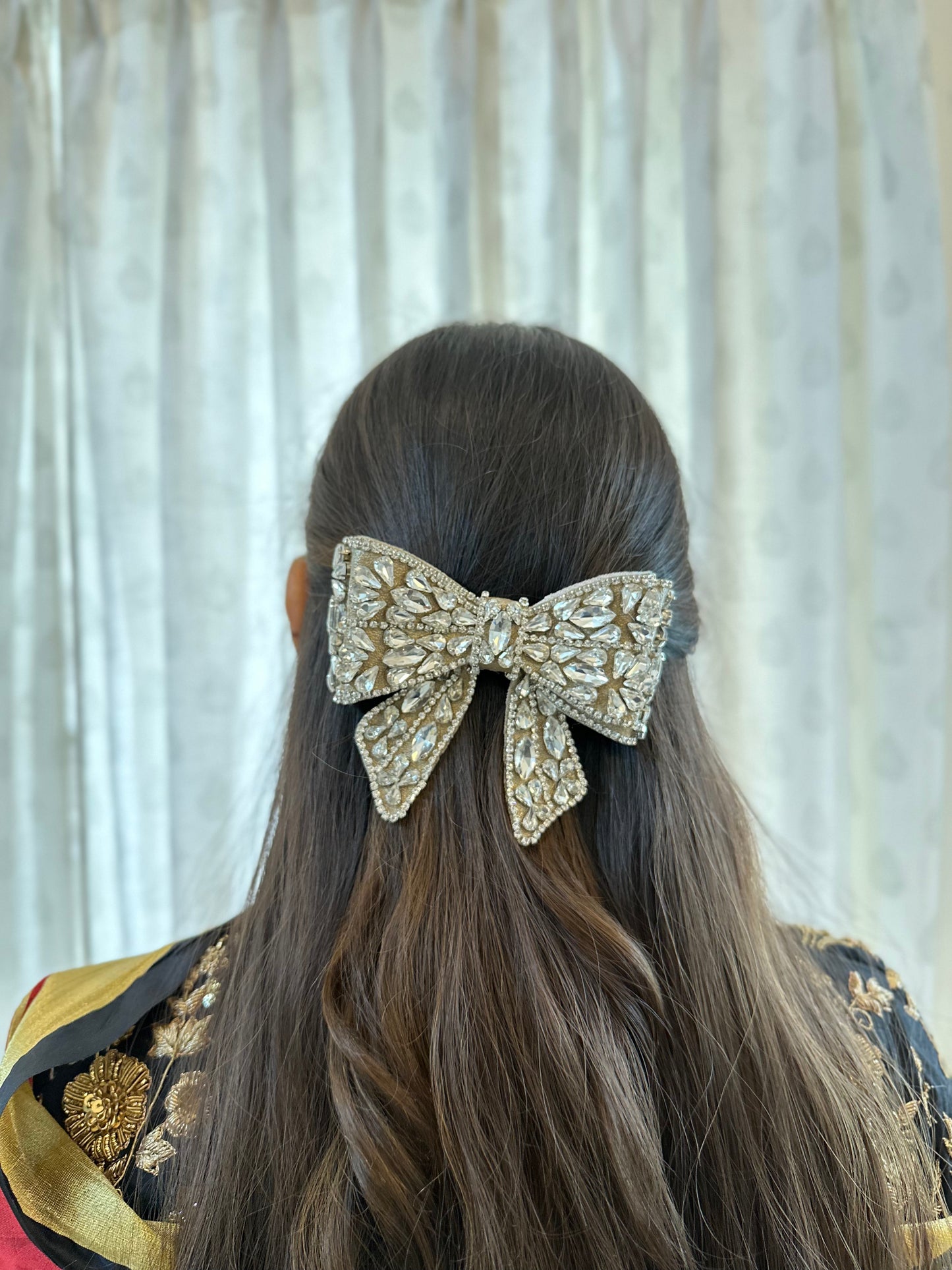 Crystal luxe bow