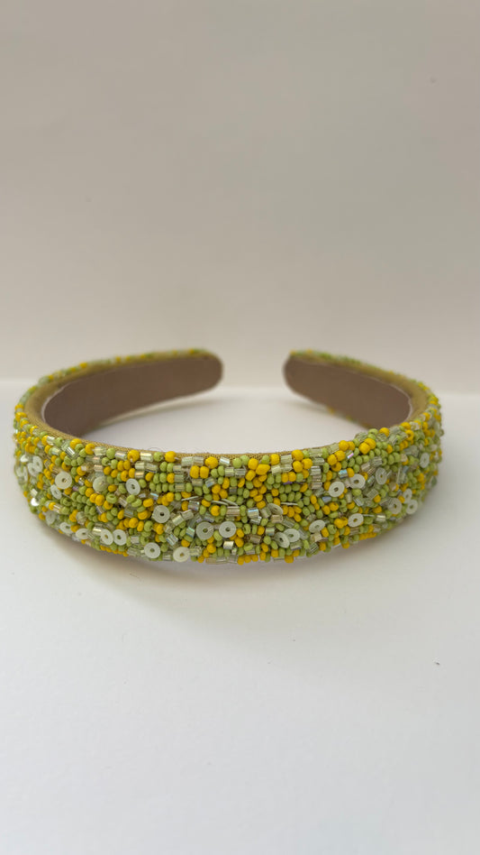 Sequin shine beaded hair band