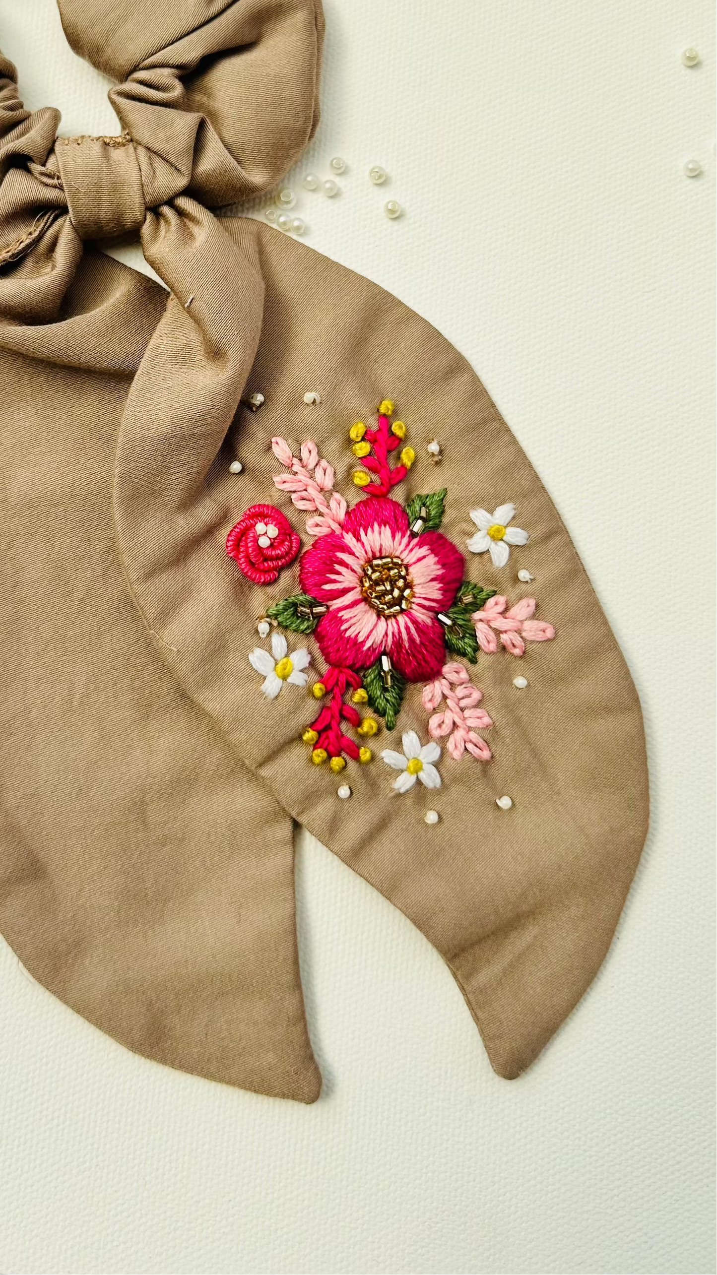 Bloom knot scrunchies