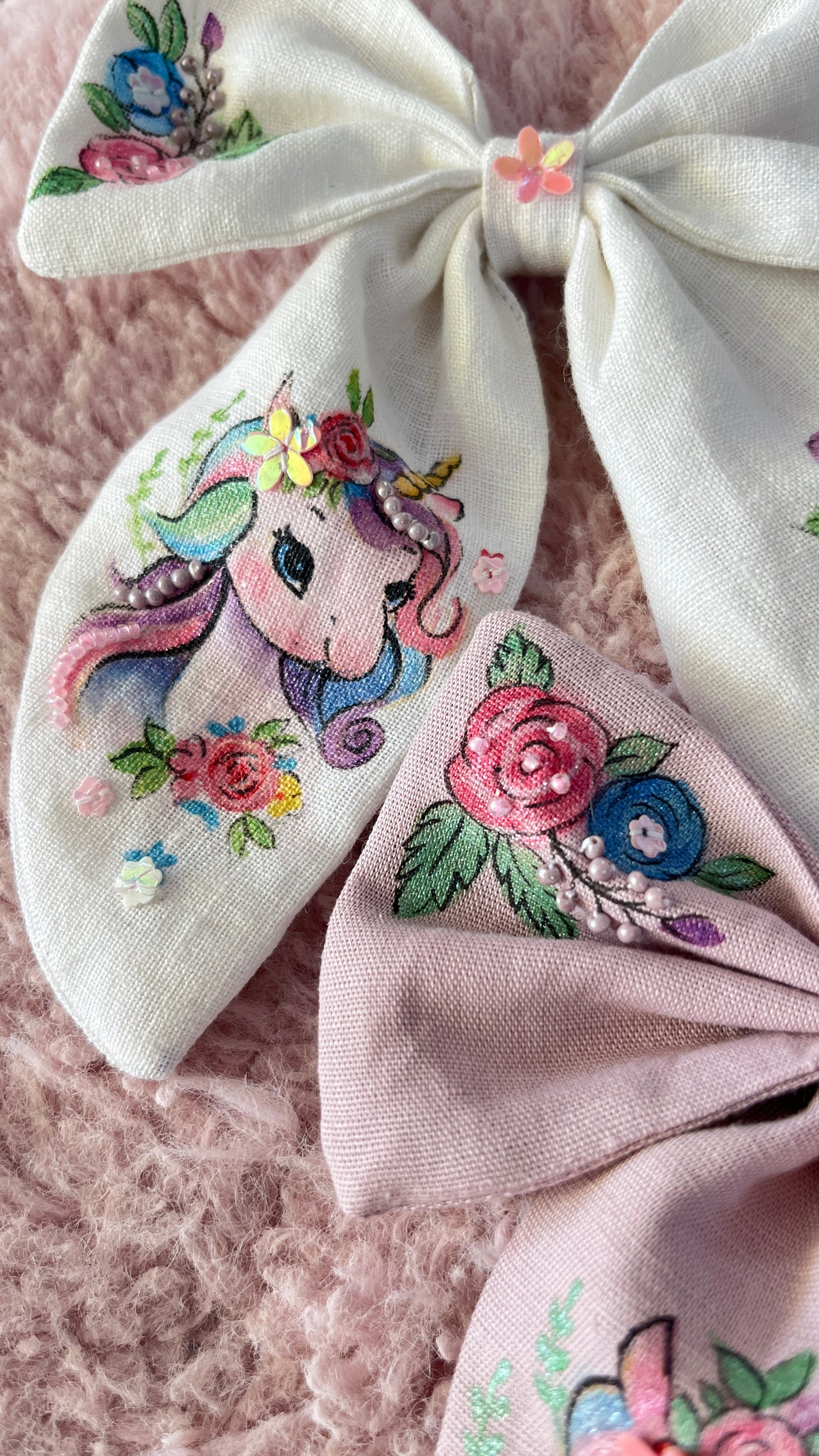 Hand painted bow
