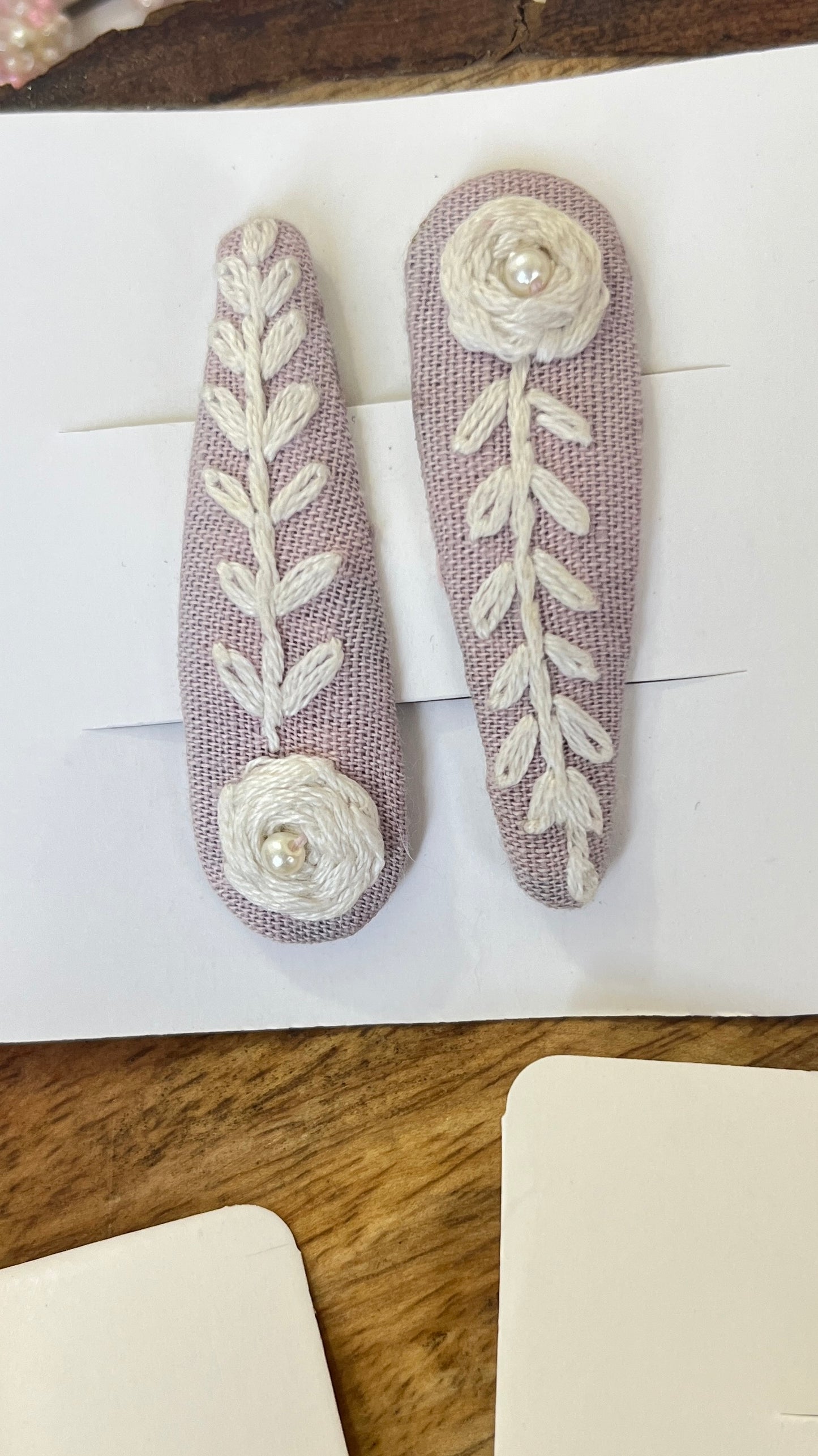 Embroidered tic tacs
