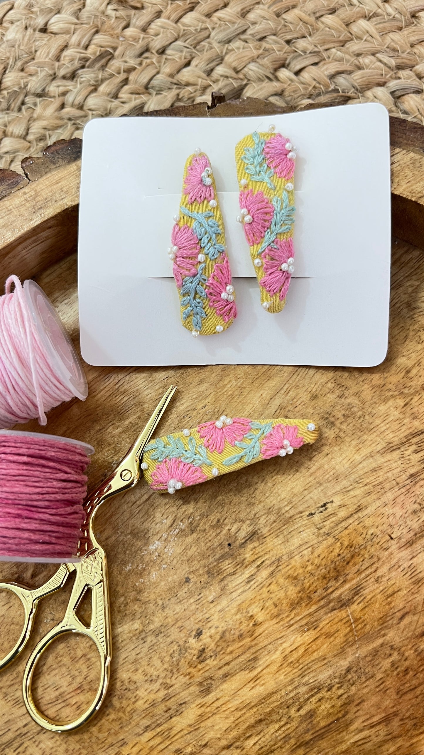 Embroidered tic tacs