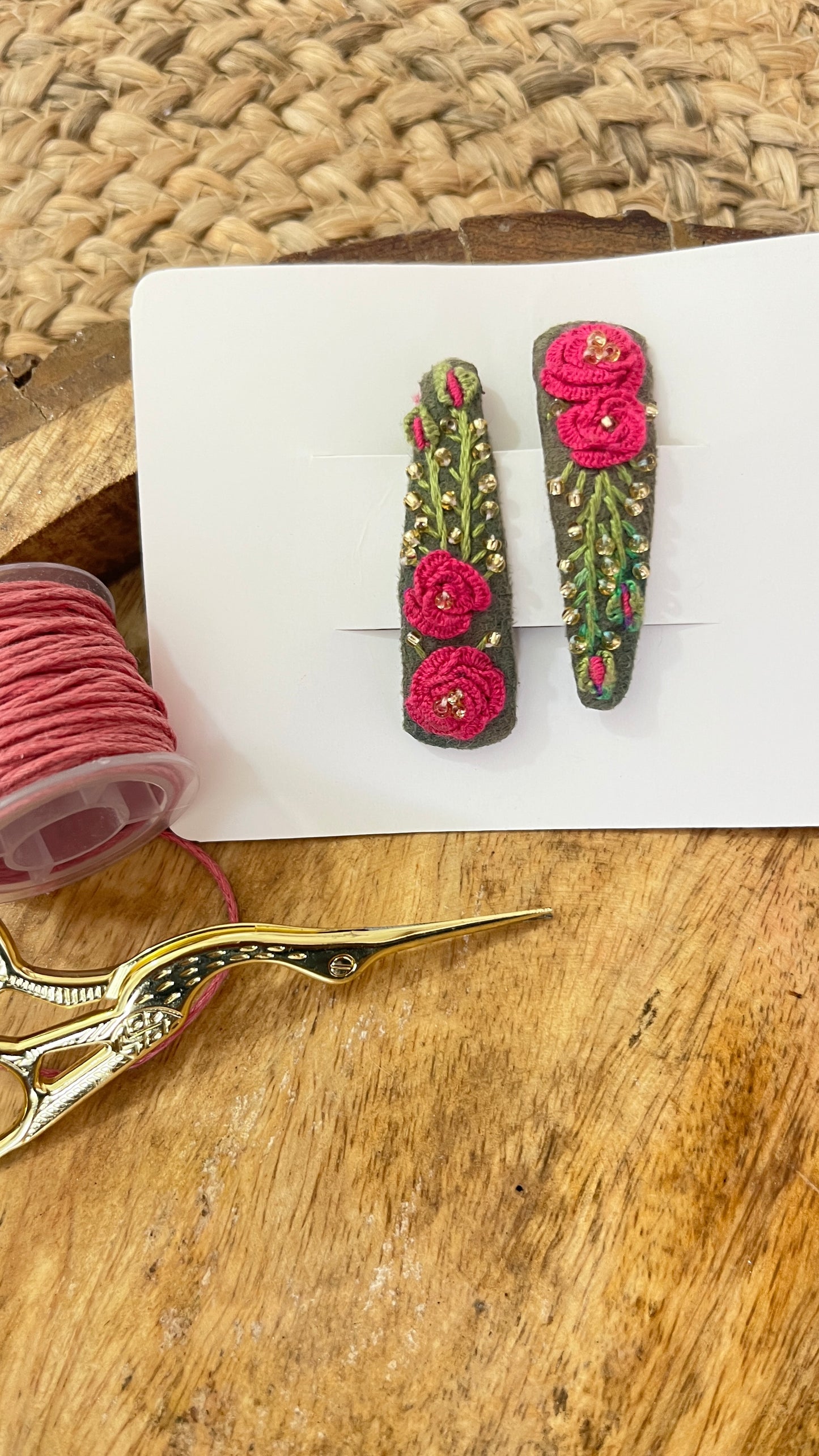Embroidered tic tacs