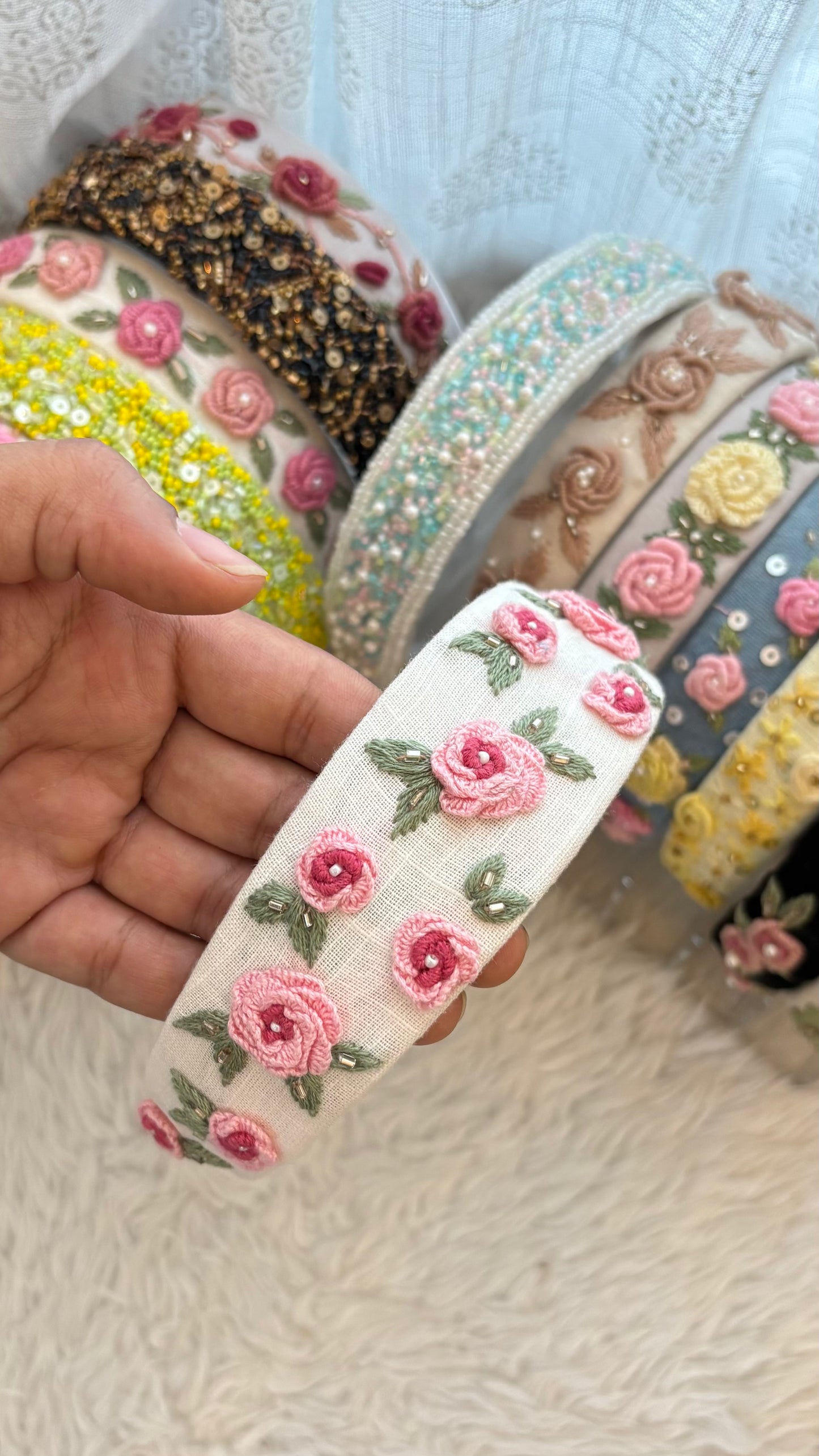 Floral vintage hairband