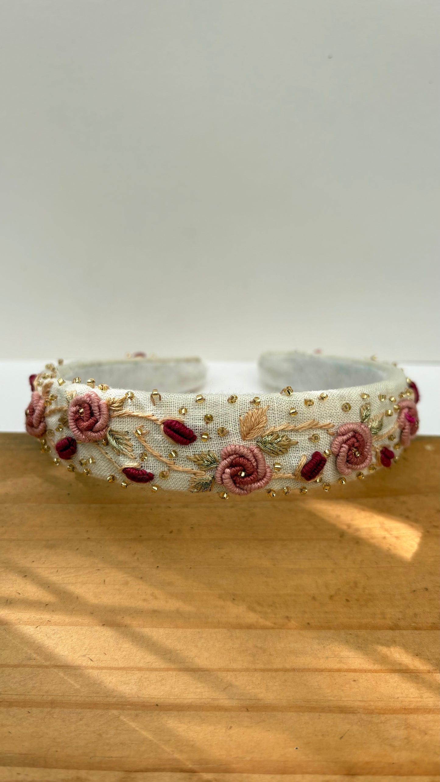 Blush boom hair band