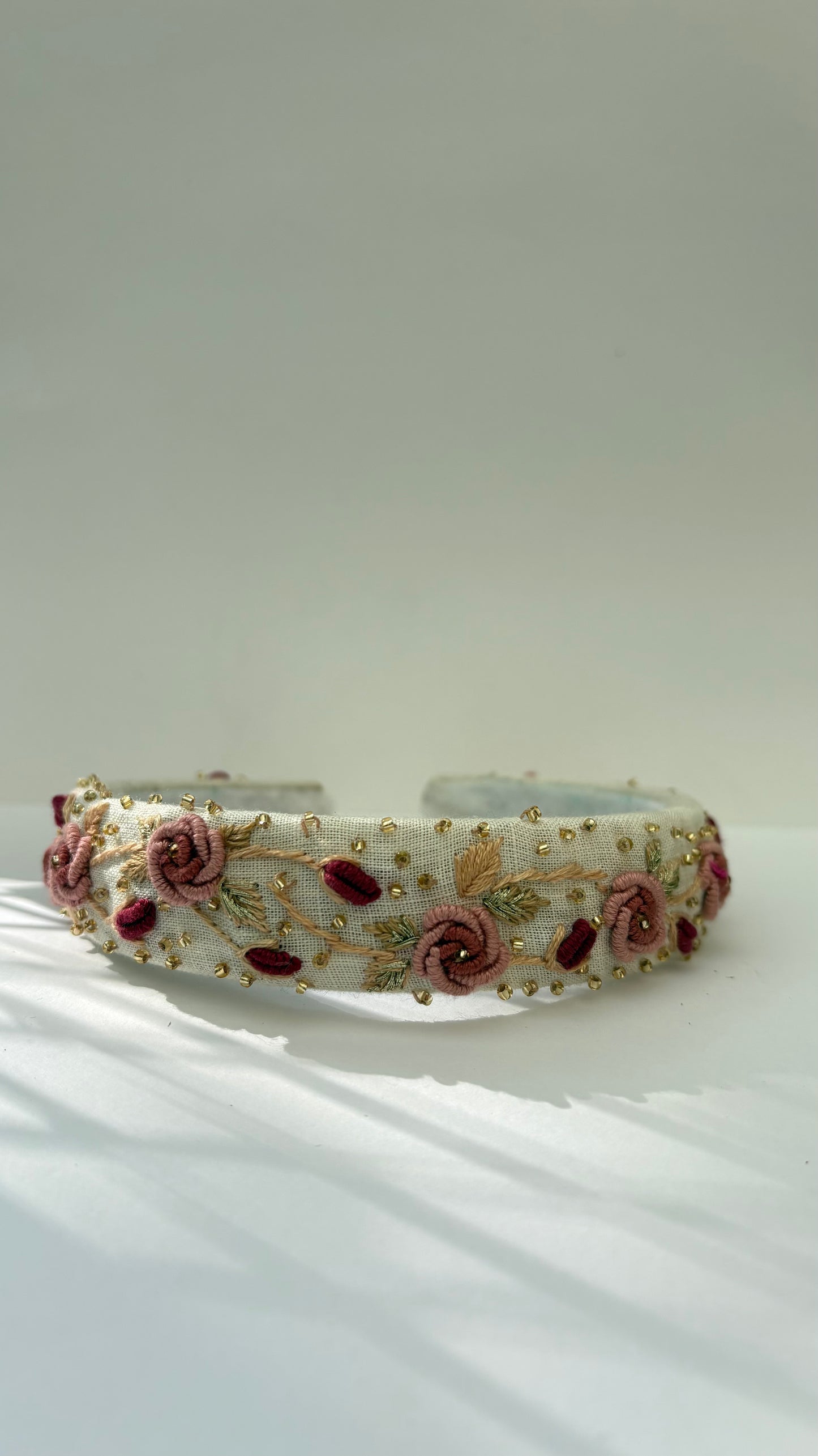 Blush boom hair band