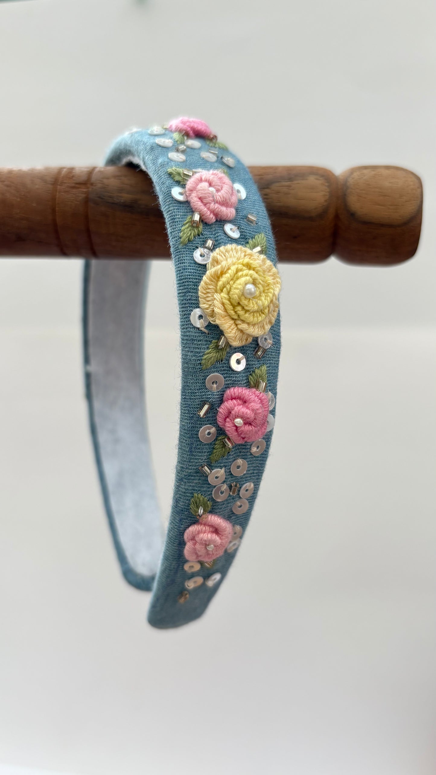 Denim shine hair band