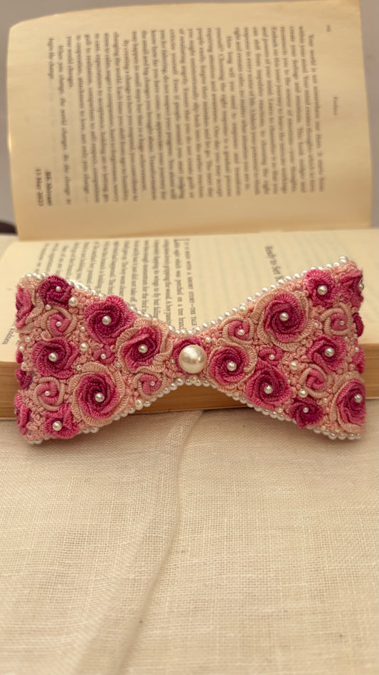 Pearl rose bow