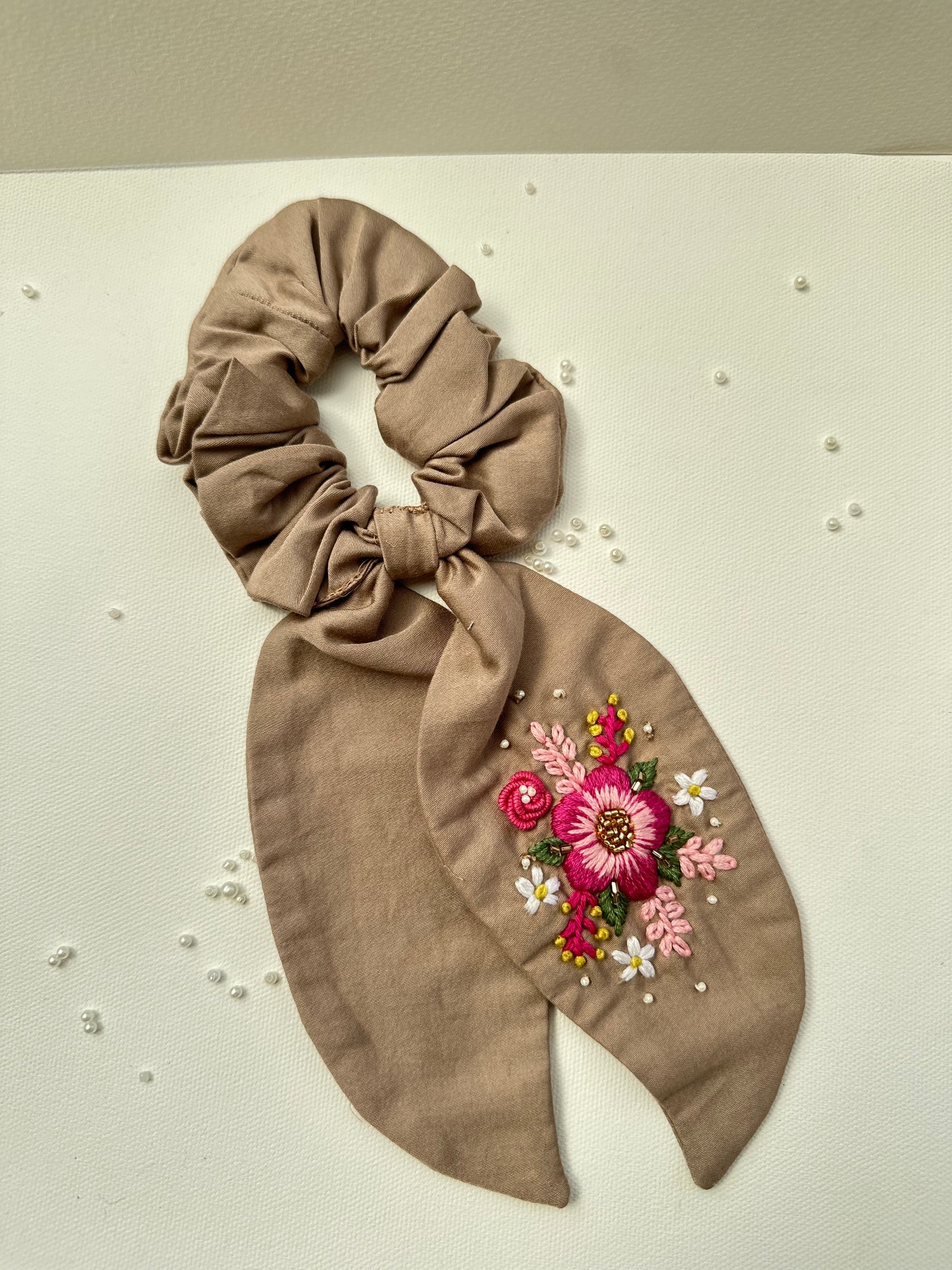 Bloom knot scrunchies