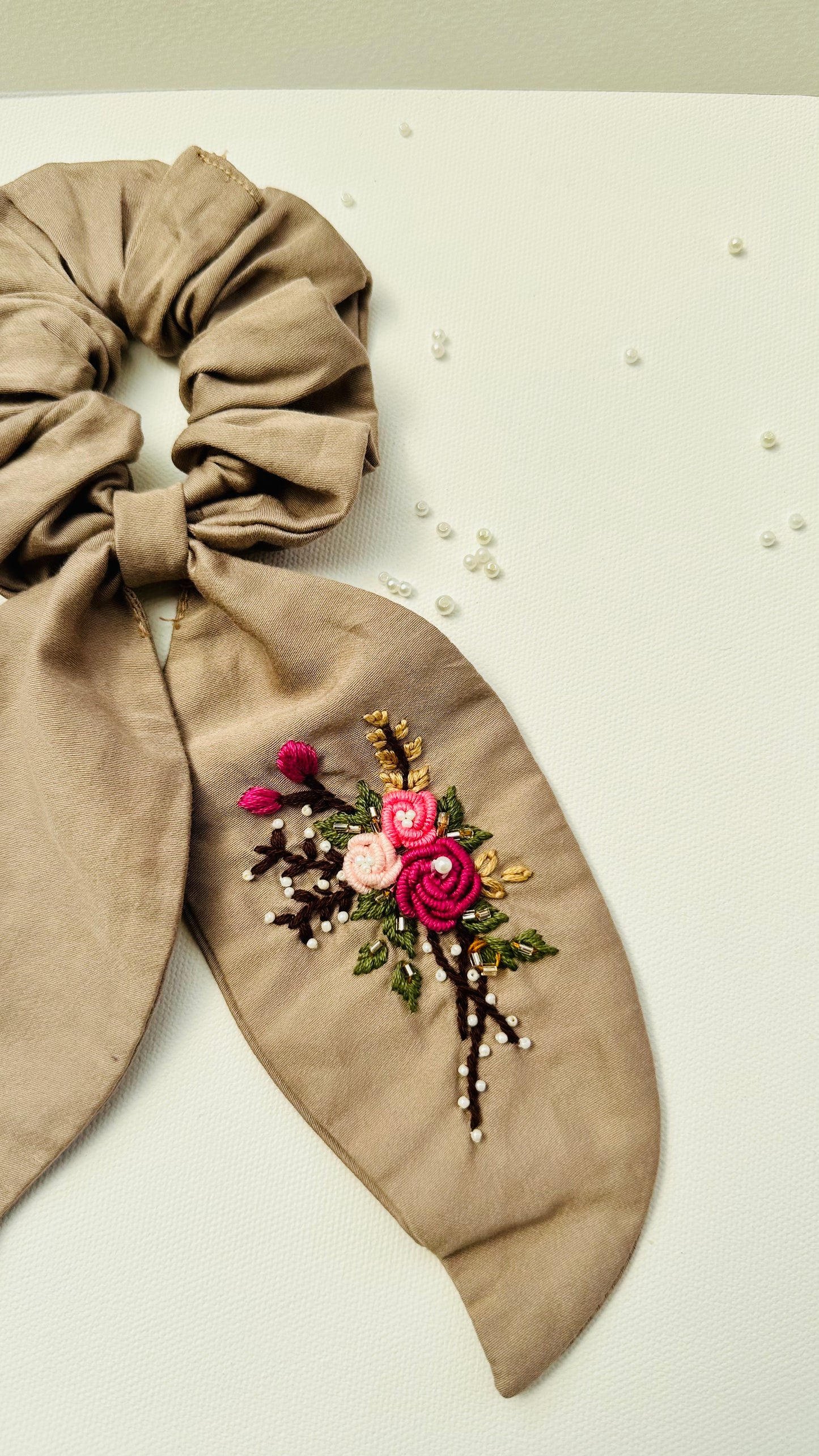 Bloom knot scrunchies