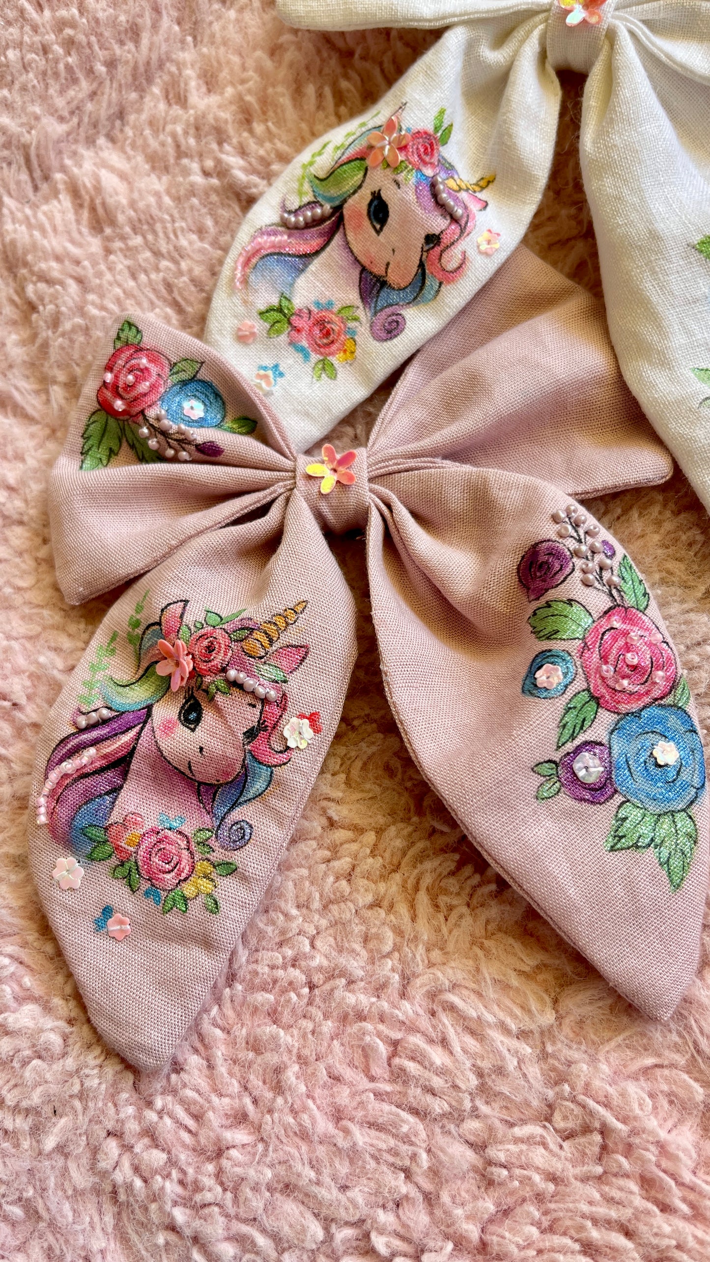 Hand painted bow