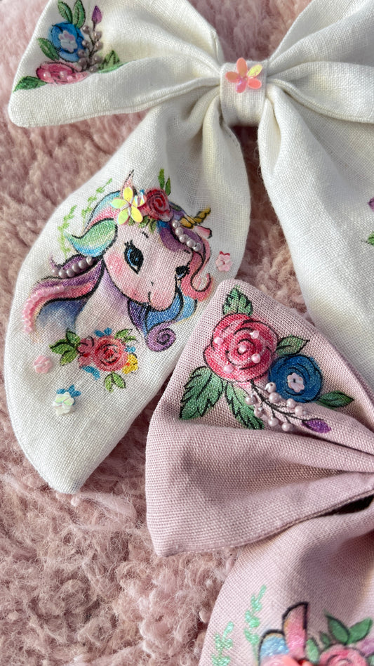 Hand painted bow
