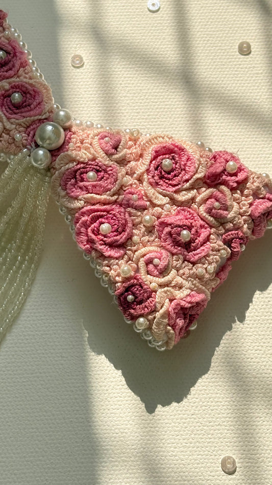 Rosy aura luxe bow