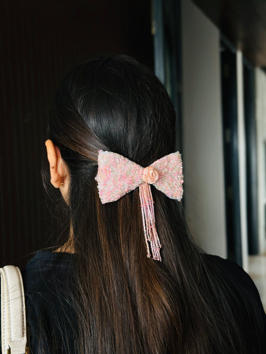pastel pearlfall bow
